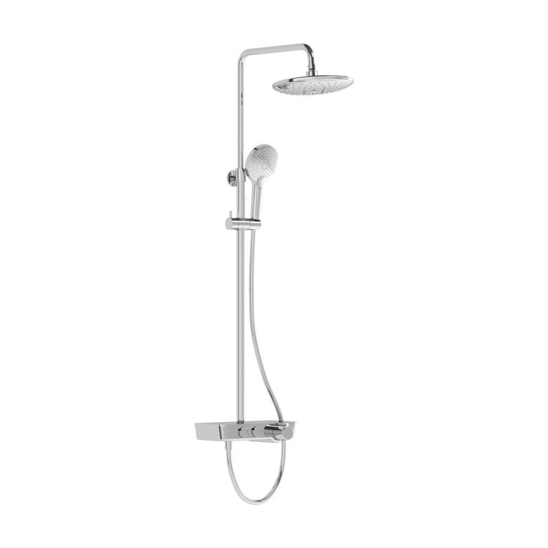 Aquacontrol Charm 240 (2F) shower column 450 Chrome, thermostatic