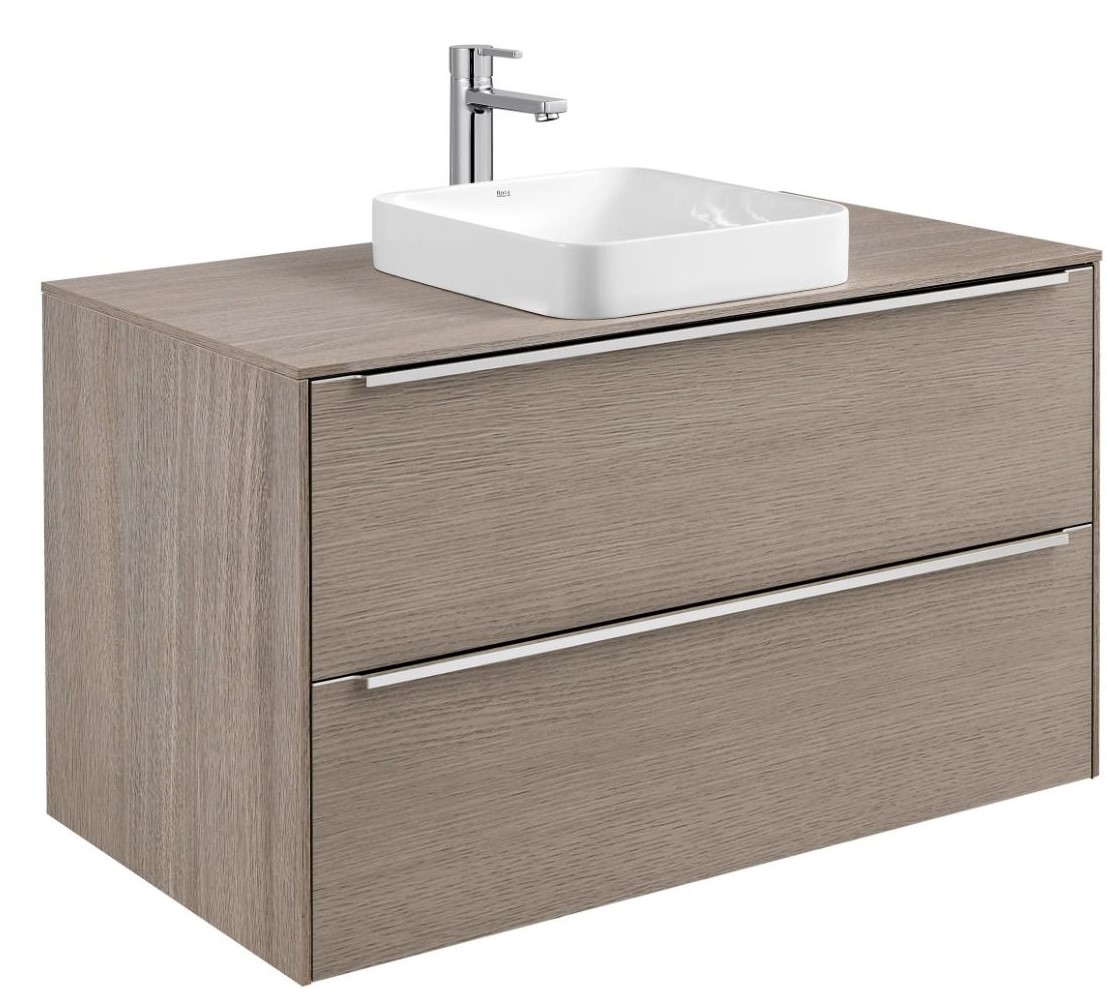 A857002402 + A857028402 Base unit for Square In Countertop basin CITY OAK