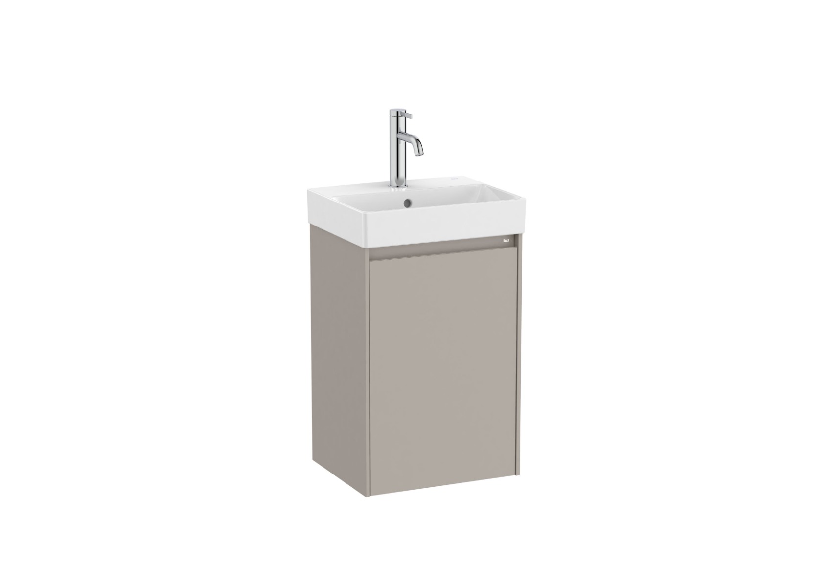 Ona Unik 400mm (compact base unit with one door and basin) - Sand Grey