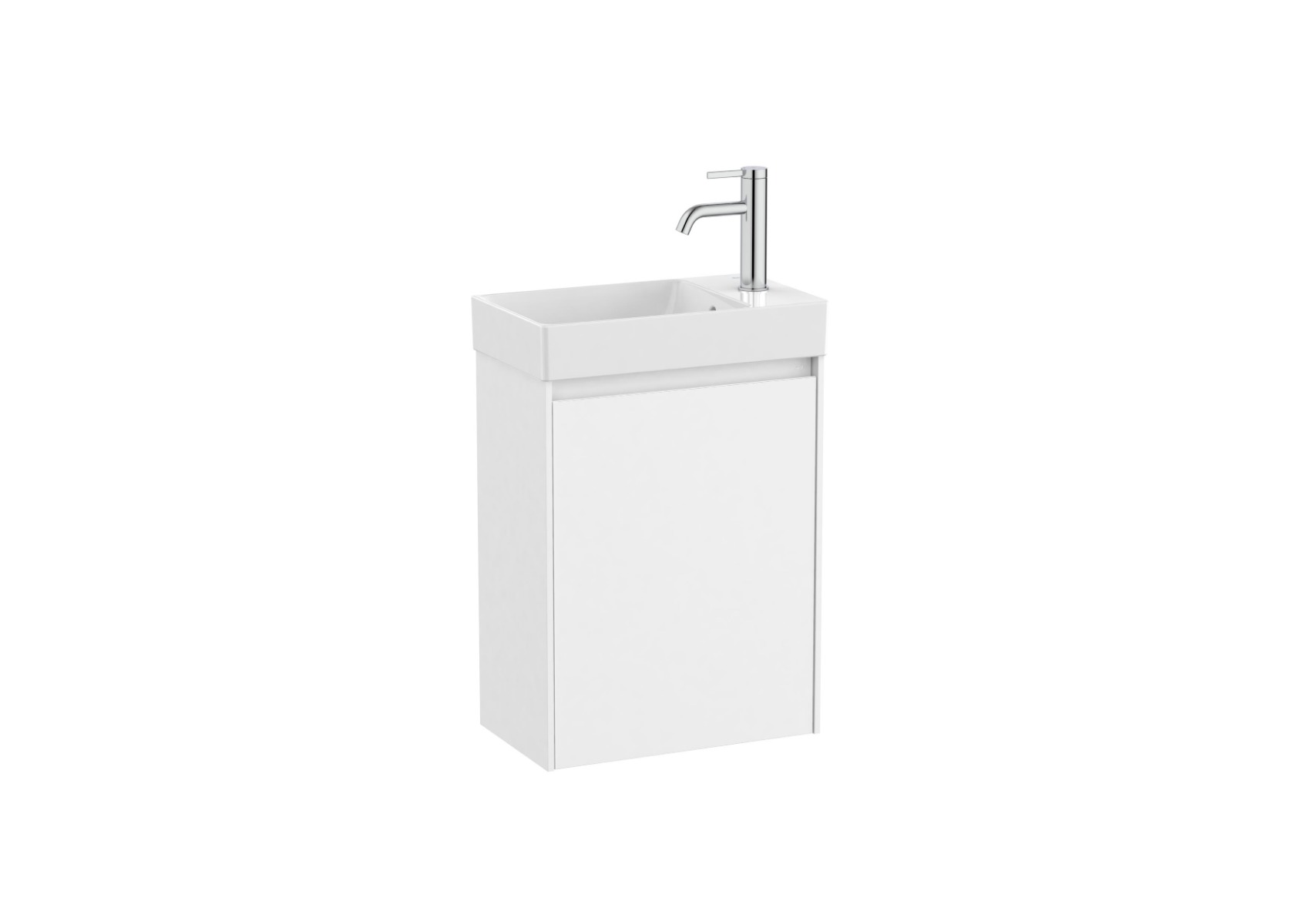 Ona Unik 450mm (compact base unit with one door and basin) - Matt White