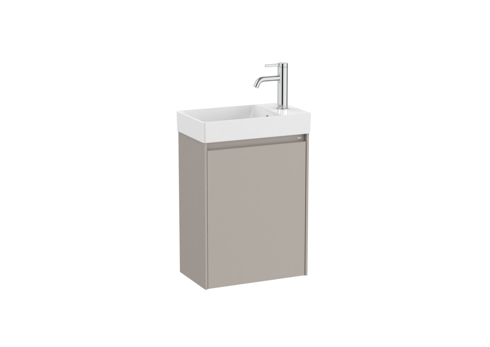 Ona Unik 450mm (compact base unit with one door and basin) - Sand Grey