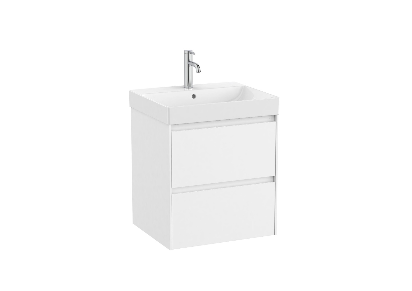 Ona Unik 550mm (base unit with two drawers and basin) - Matt White