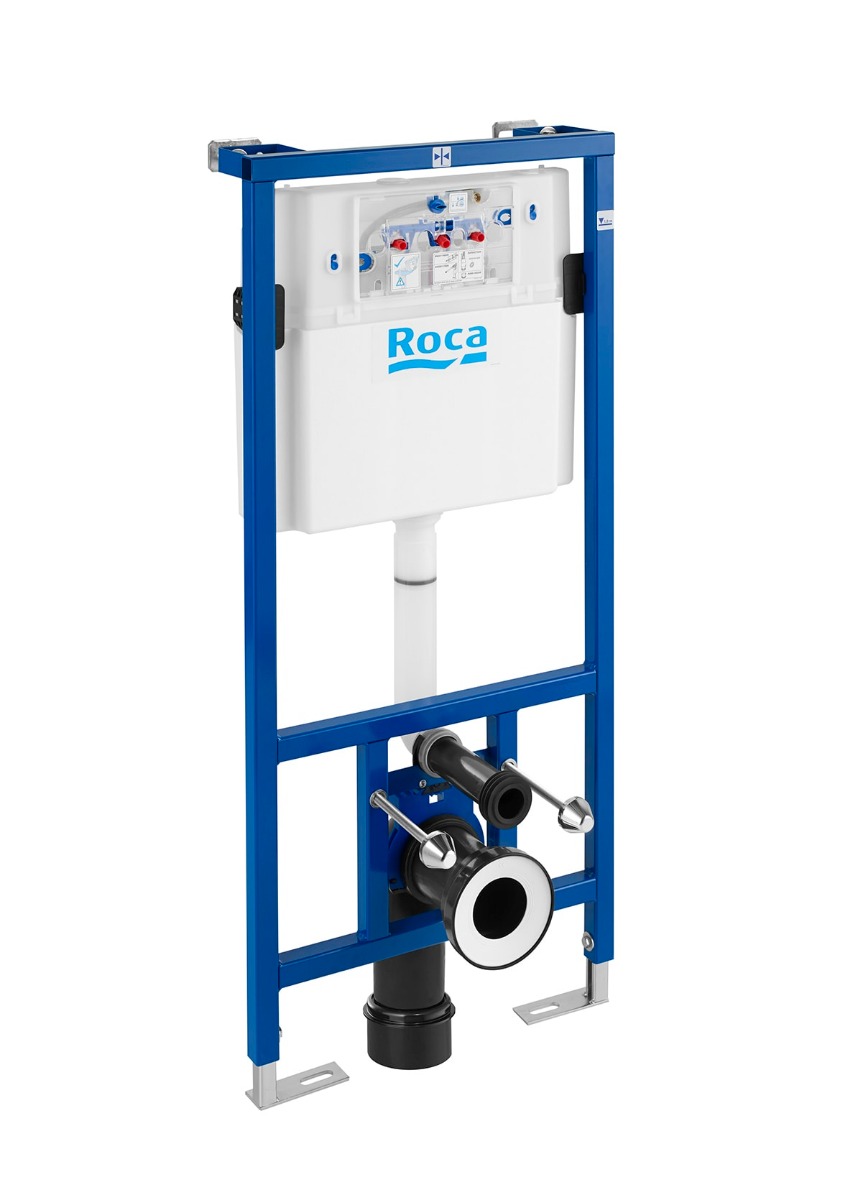 DUPLO WC with AG valve (110mm cistern) concealed cistern and frame for wall-hung WCs