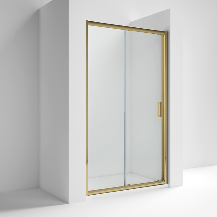 ShowerSculpt Sliding Door 1200mm Brushed Brass
