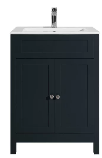 Capriccio Vanity unit & Ceramic Basin600mm Shadow Grey