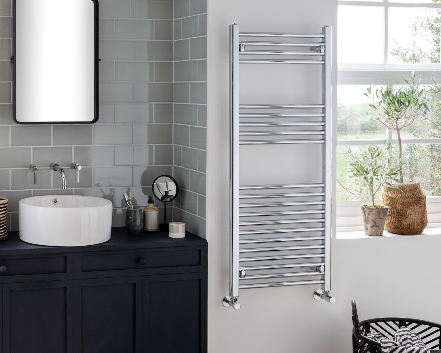 Ladder Rails Axis Electric Only - Chrome 1000x300