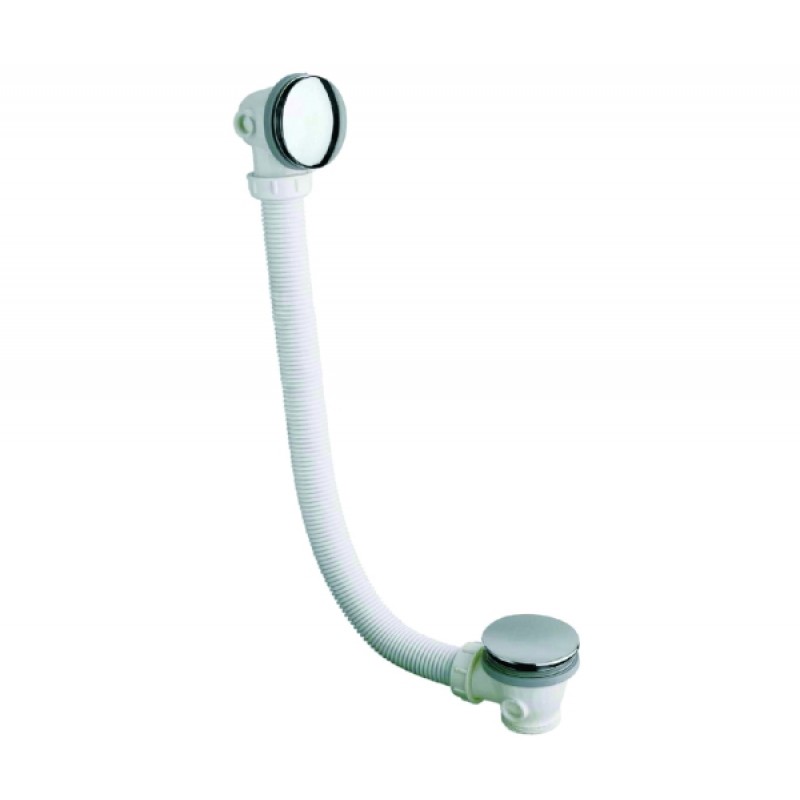 Bath waste, click clack, brass (chrome) 650mm (BC105)