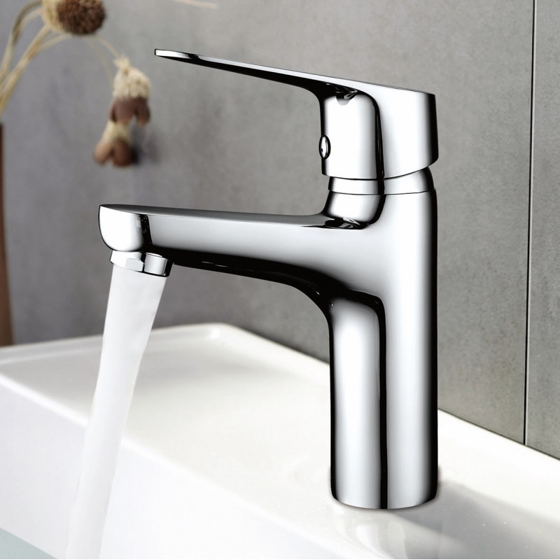 Beau single lever basin mixer with clicker waste (BEAU)