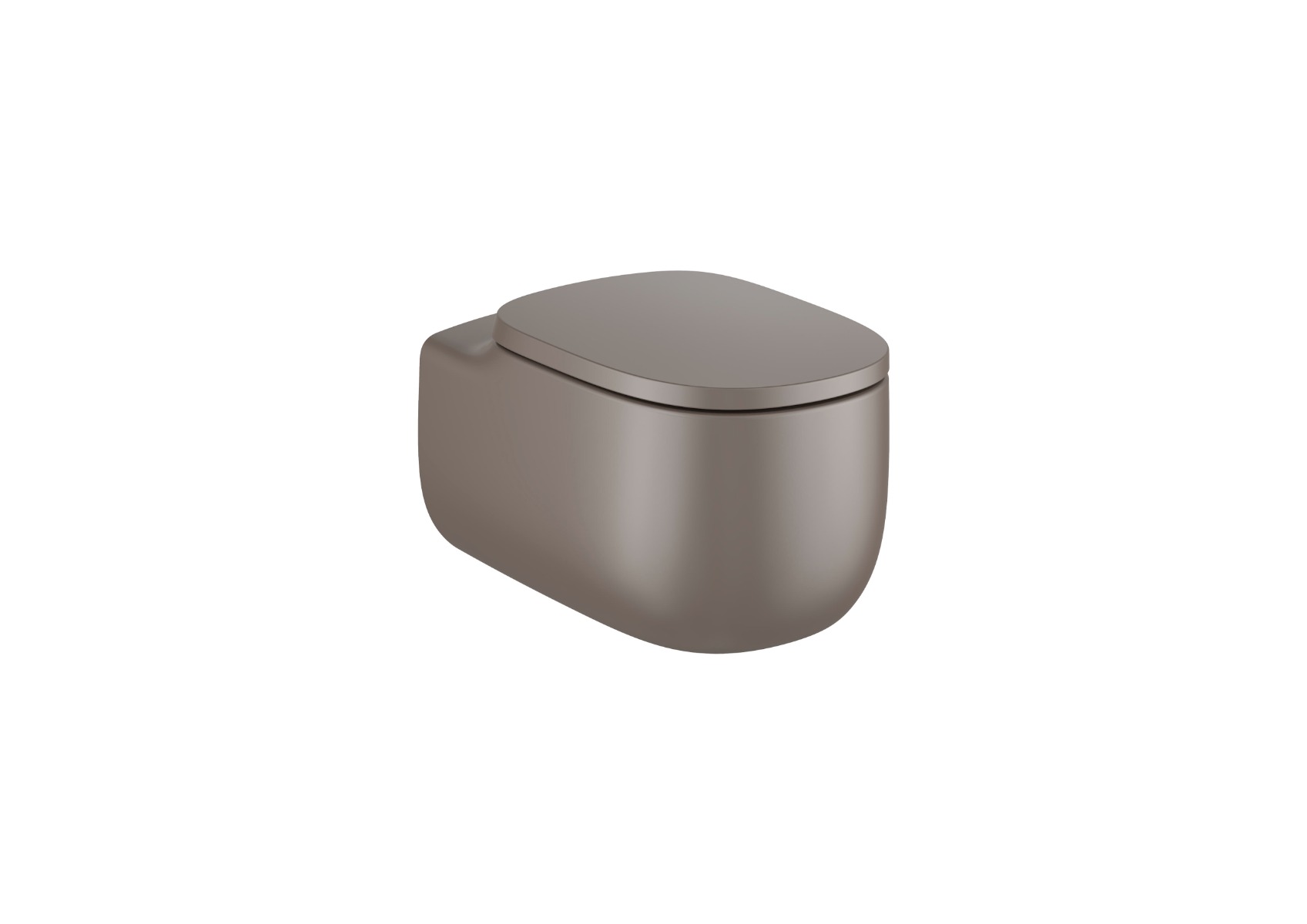 Vitreous china wall-hung Rimless WC COFFEE