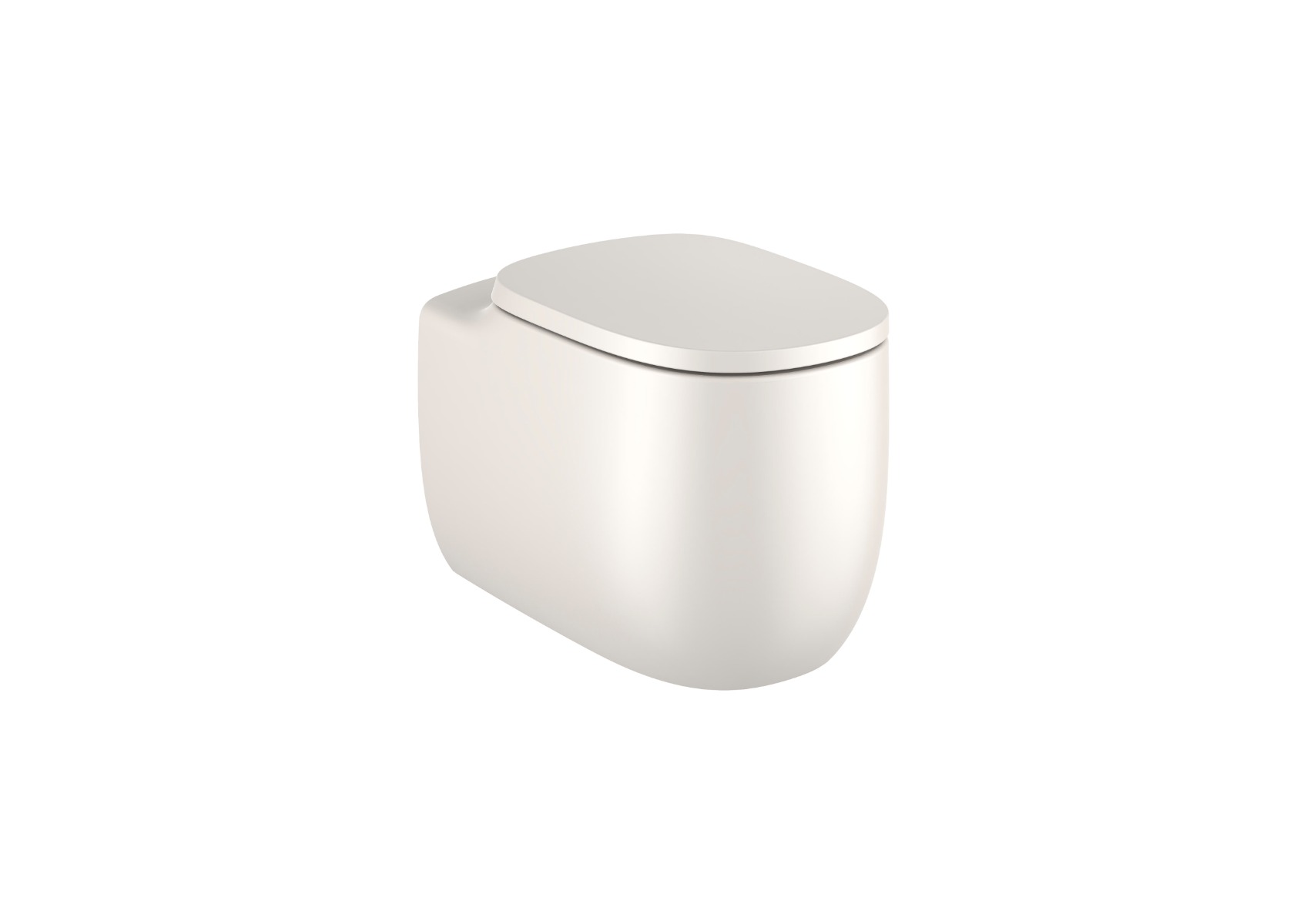 Back to wall single floorstanding Rimless WC BEIGE