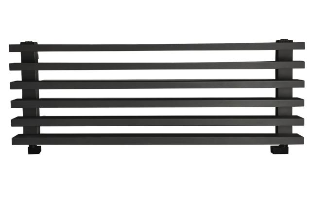 Radox Saber Horizontal Wall Mounted Heated Towel Rail in Matt Black Output (BTU) 2253