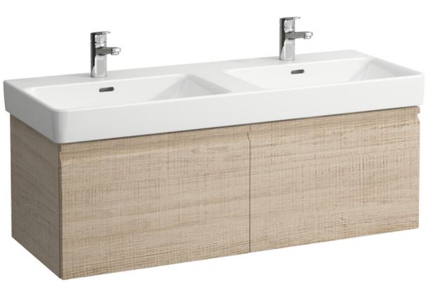 Vanity unit, 2 drawers and interior drawer, incl. drawer organiser, matches washbasin 814968 - BRIGHT OAK