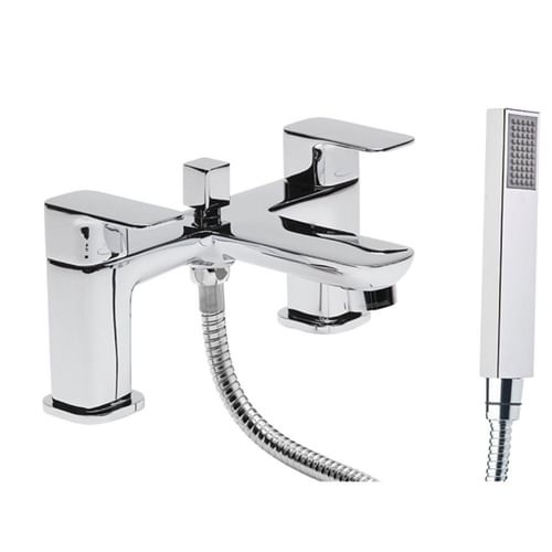 Haze Bath Shower Mixer And Handset - Chrome
