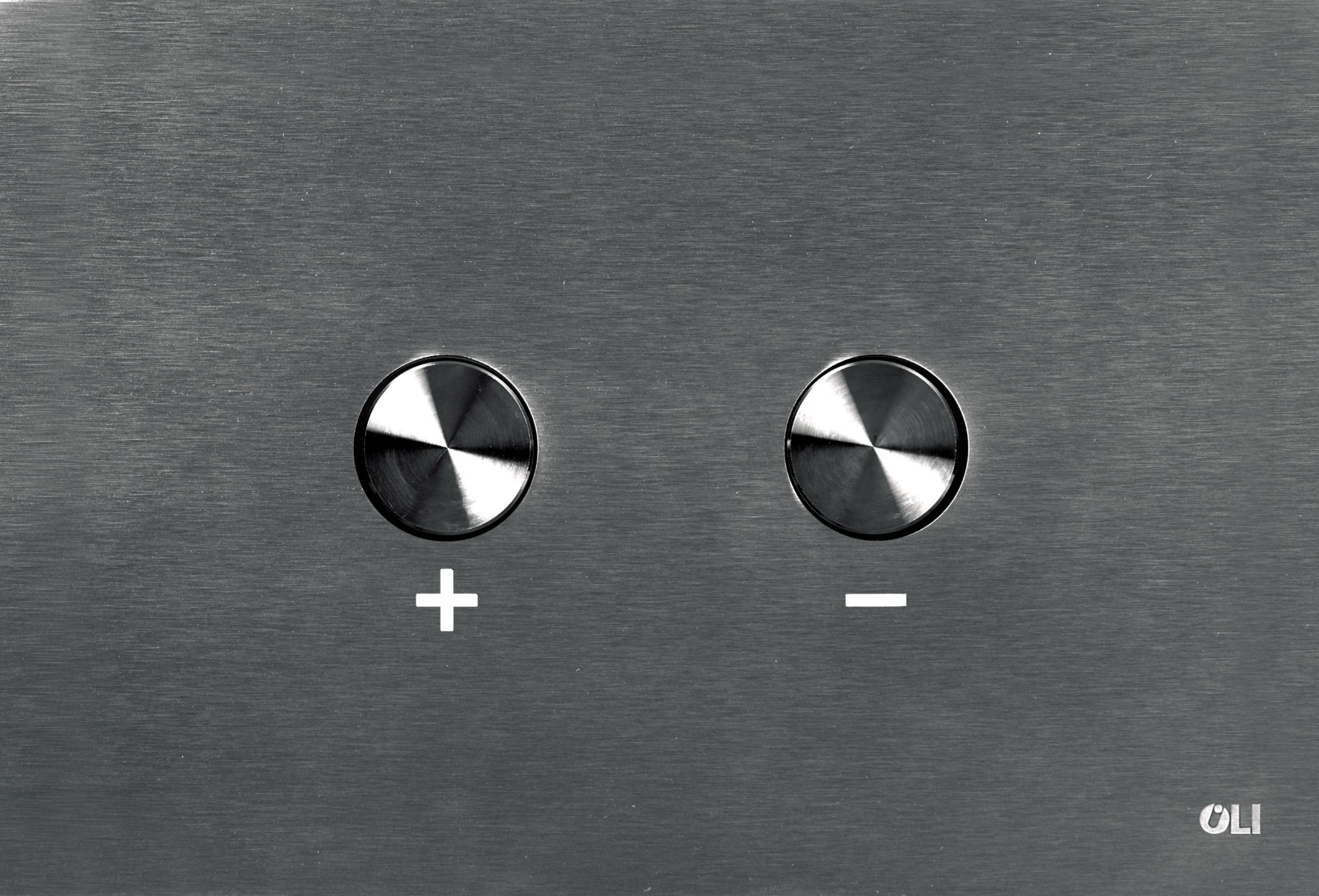 Brushed Black Metal Pneumatic Flush Plate FPBBL
