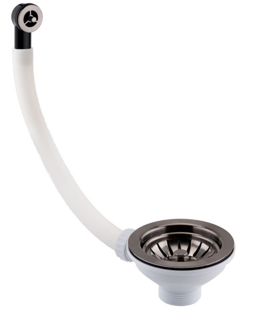 JTP - Basket Strainer Waste Round Overflow