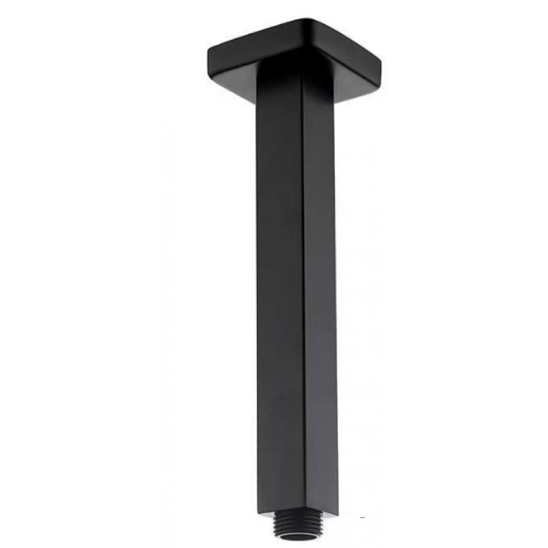 Square ceiling shower arm 150mm Matt Black (CAS3-B)