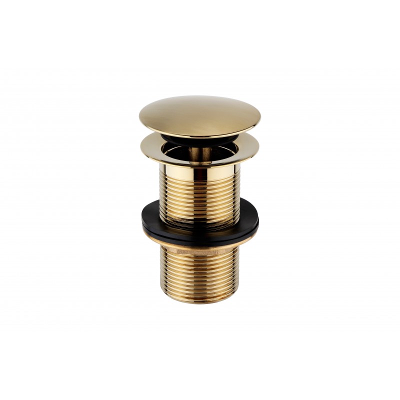 Mushroom basin clicker waste, Unslotted Brush Gold (CC30-BG)