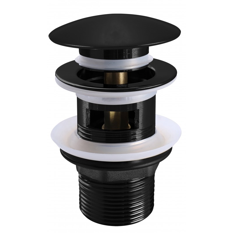 Basin Clicker Waste, slotted - Matt Black (CC30SL-B)
