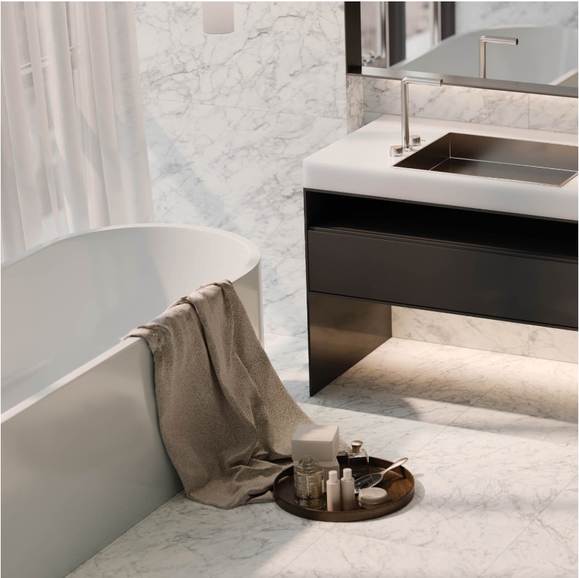 Carrara Gioia Honed Porcelain 600x600mm- Price per m2