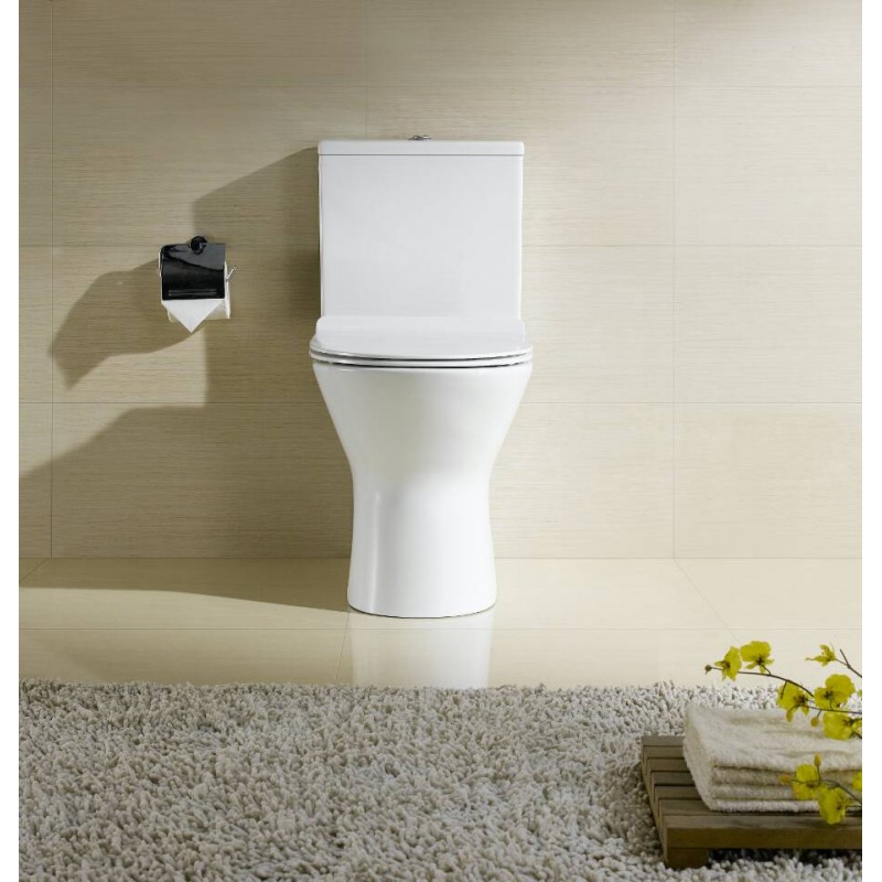 Comfort rimless, short projection C/C WC (fully back to wall) with soft close se (COM123)