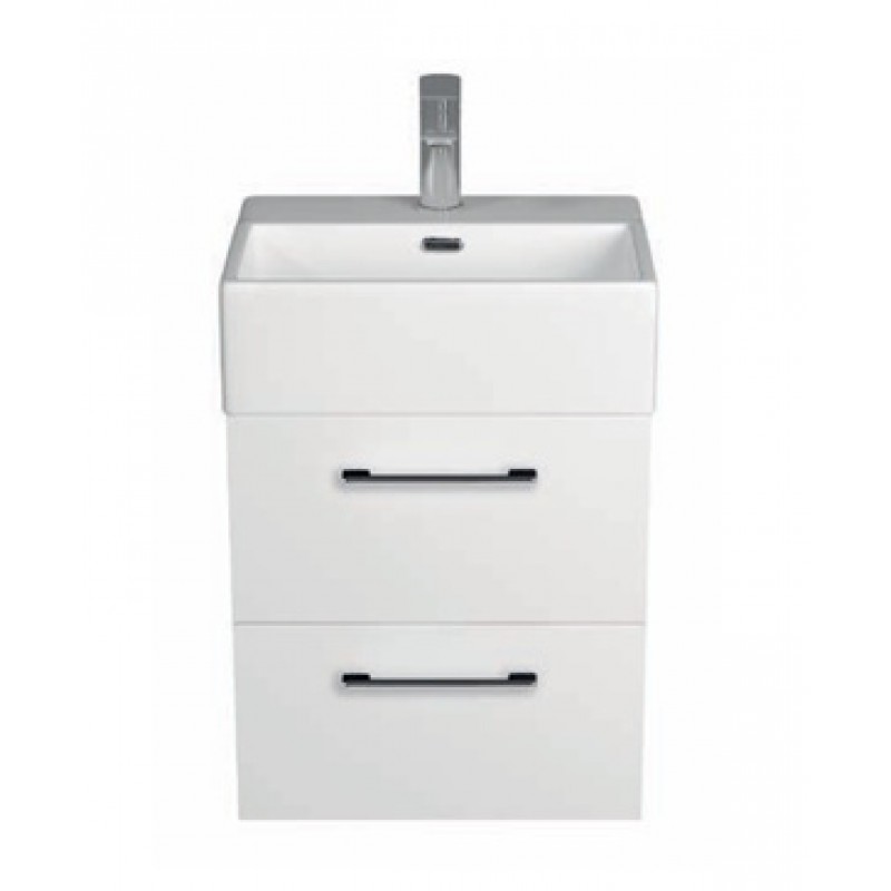 COR40W-WH CORE 2 drawer wall hung vanity unit & basin (COR40W-WH)
