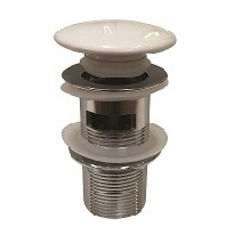 Ceramic basin clicker waste, slotted (CPW70SL)