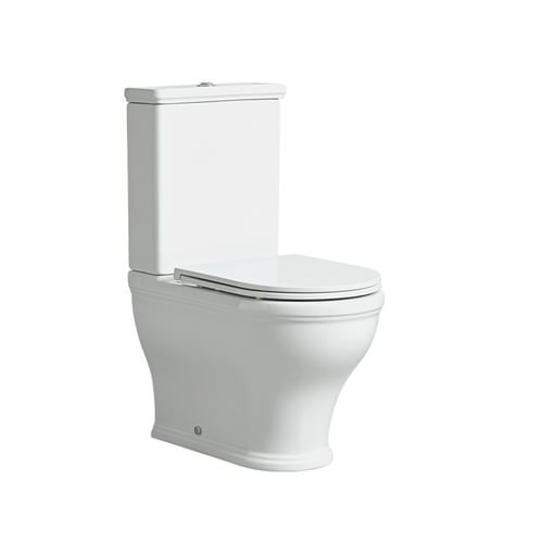Lansdown Short Projection Open Back Close Coupled Pan