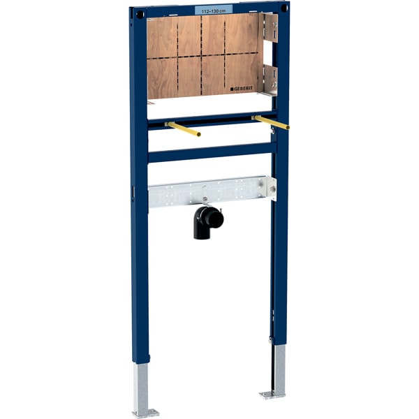 Geberit Duofix Frame For Washbasin, 112 - 130cm, Wall-Mounted Tap, Concealed