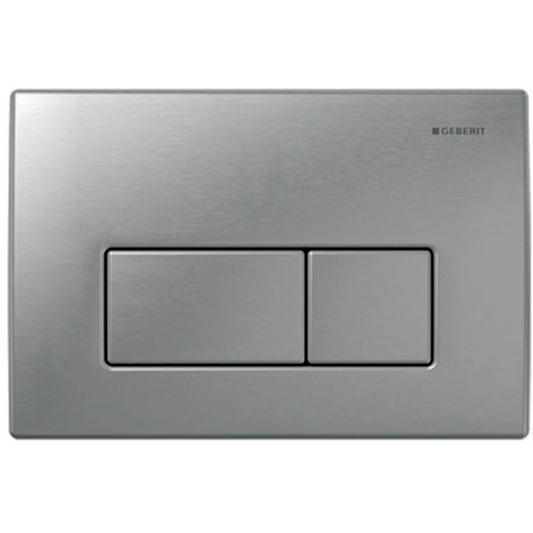Geberit flush plate Kappa50 for dual flush: brushed