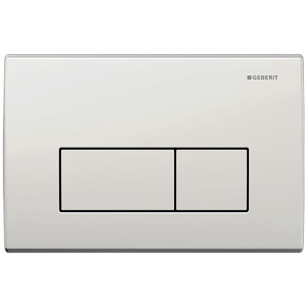 Flush Plate Kappa50 for dual flush: white alpine