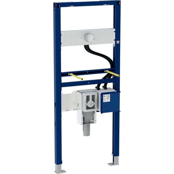 Geberit Duofix element for washbasin, 130 cm, electronic wall-mounted tap with concealed function box, with concealed trap