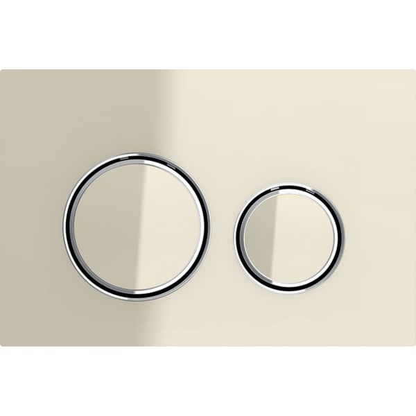 Geberit flush plate Sigma21 for dual flush-metal colour chrome