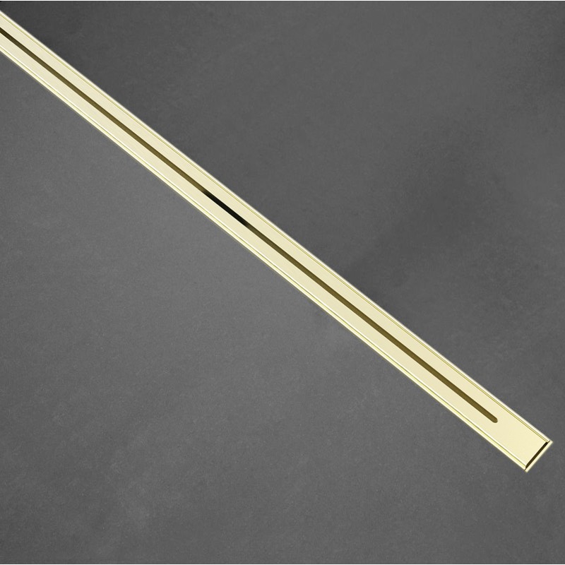 Dash Slim Shower Drain & Grate - 600mm - Brush Gold (DASH60-G)