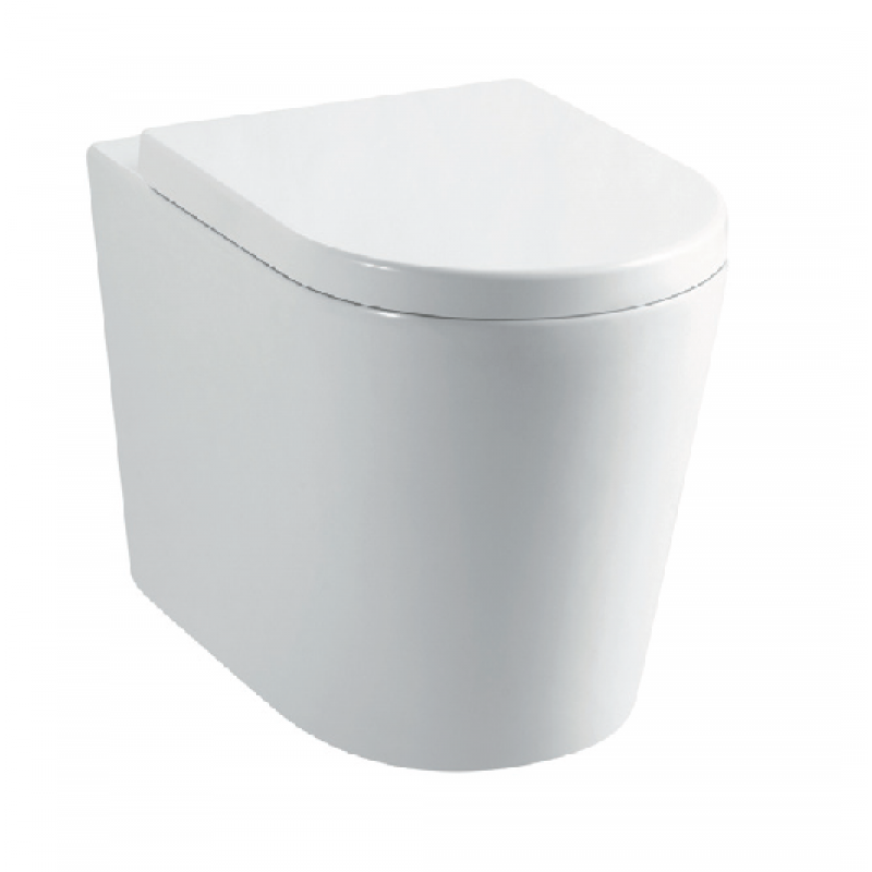Decor back to wall WC pan with soft close seat (DEC002)