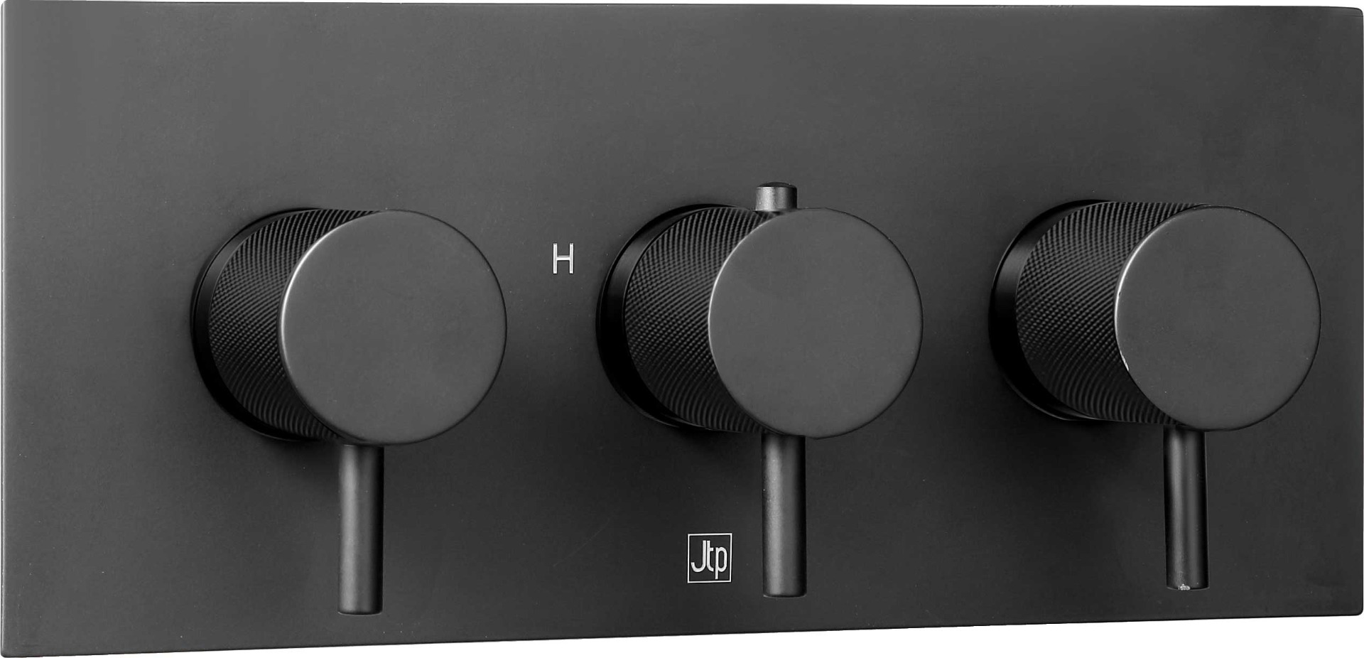 VOS Thermostatic Concealed 3 Outlet Shower Valve, Horizontal