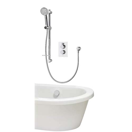Concealed Thermostatic Mixer single with adjustable kit - Square