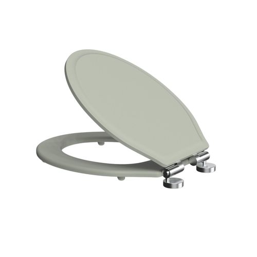 Wooden Toilet Seat - Pebble Grey
