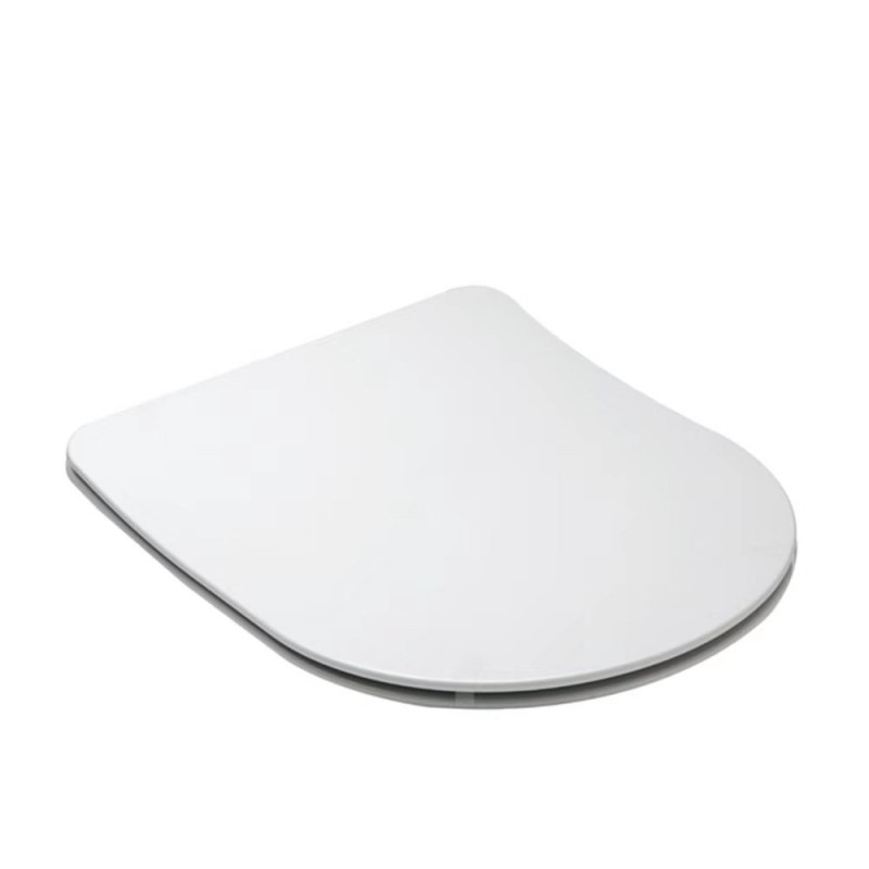 Slim line (D-shape) soft close heavy duroplast material seat cover with stainles (EB113)