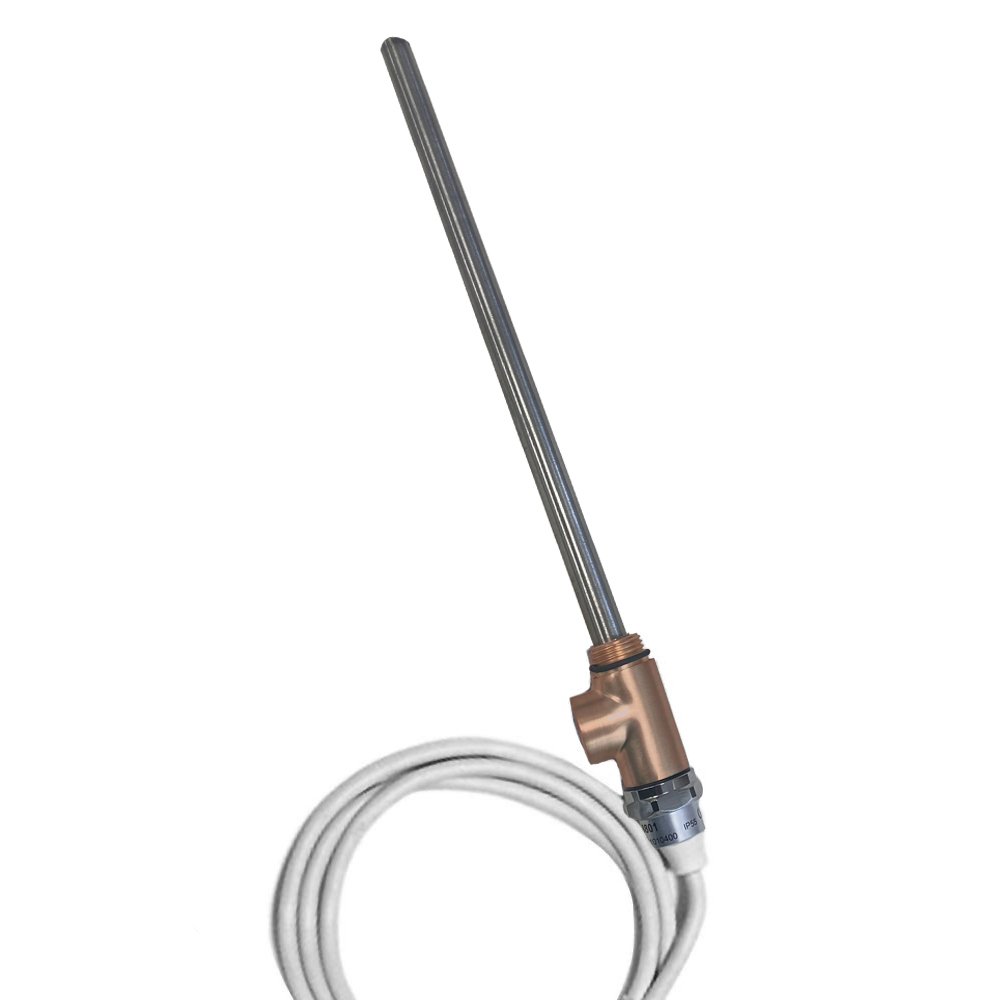 JTP - Heating Element 200W – 400W – 600W, with T- Piece Brushed Bronze