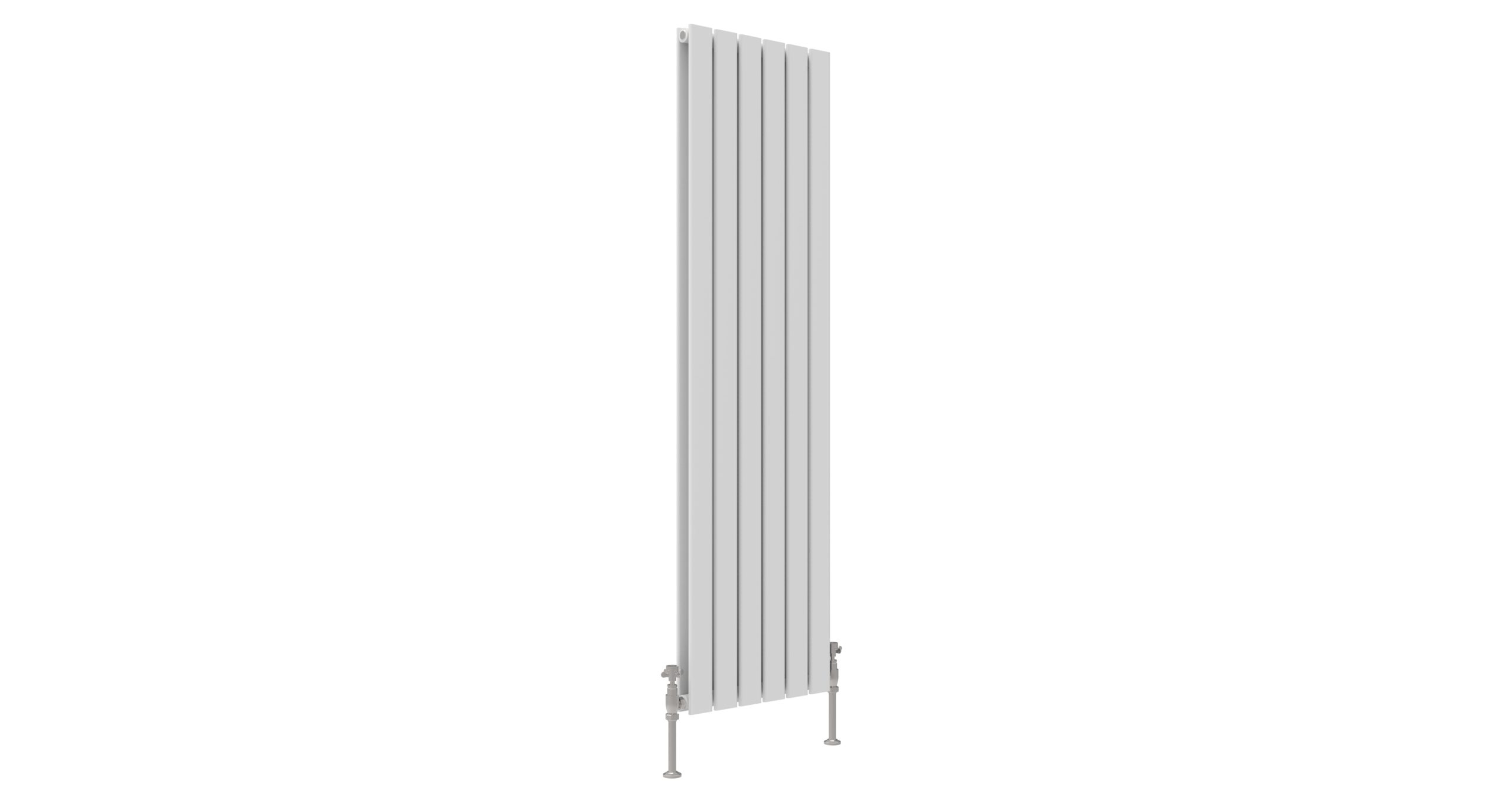 JTP - ENZO WHITE FLAT DOUBLE ROOM RADIATOR VERTICAL 1600X452
