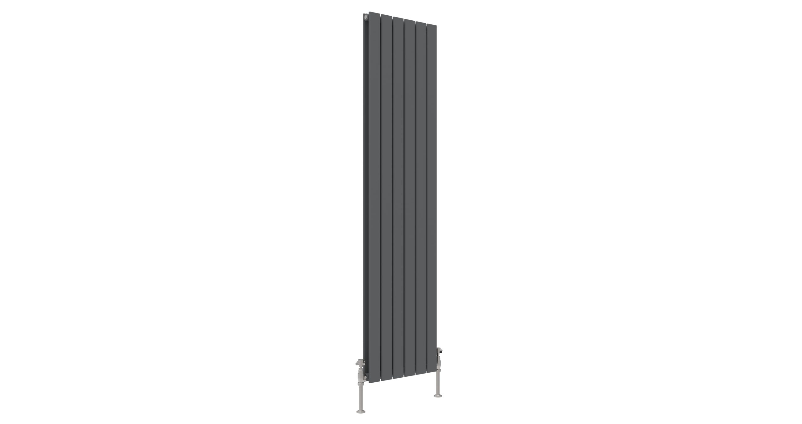 JTP - ENZO ANTHRACITE FLAT DOUBLE ROOM RADIATOR VERTICAL 1800X452