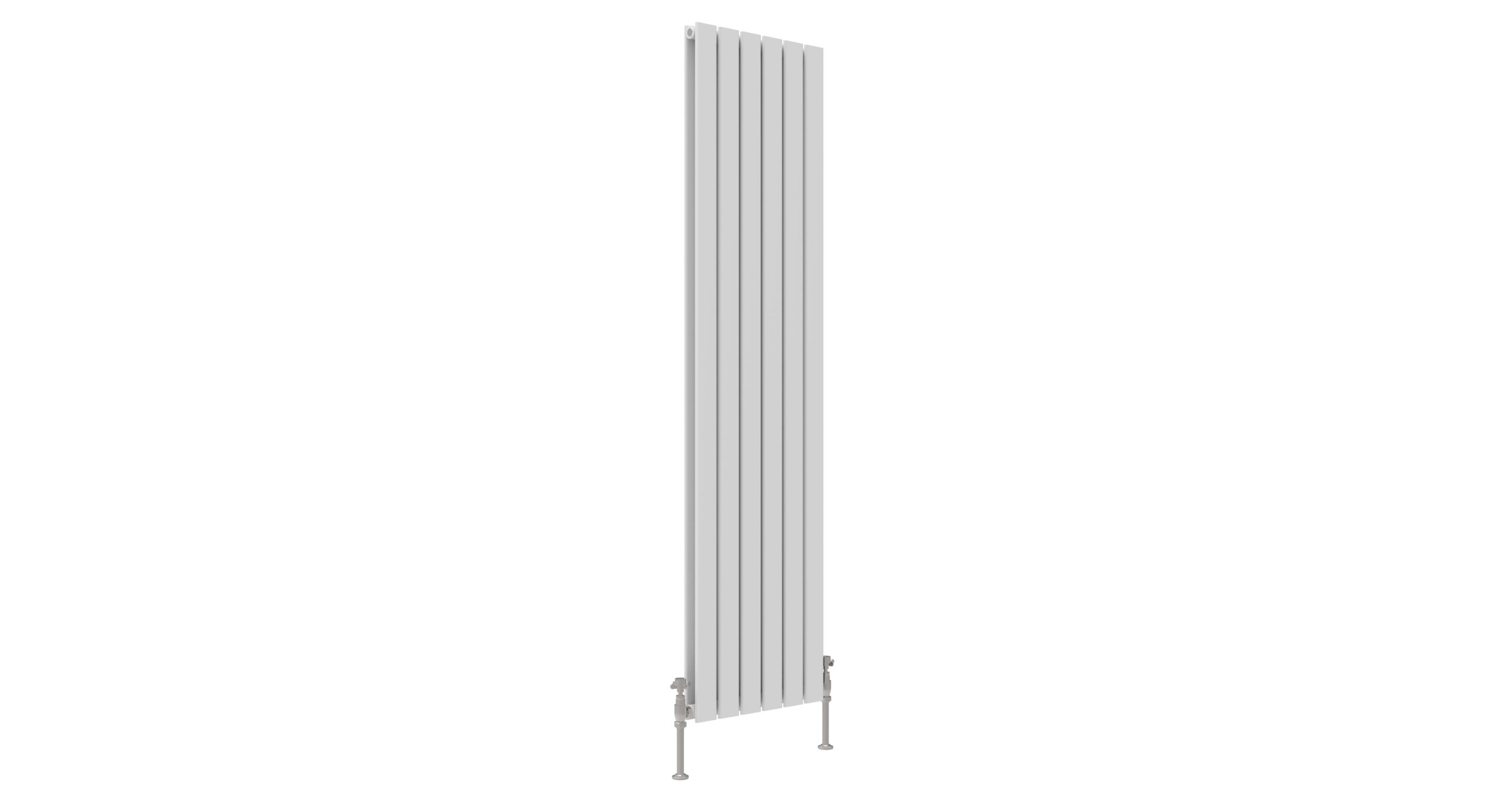 JTP - ENZO WHITE FLAT DOUBLE ROOM RADIATOR VERTICAL 1800X452