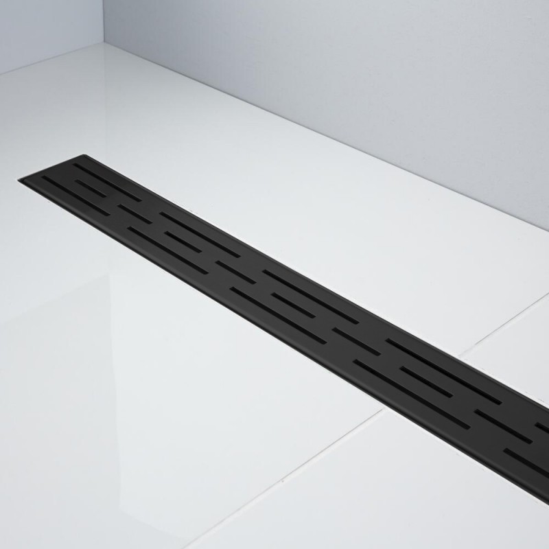Elegance Shower Grate Matt Black - 600mm (ESG60-B)