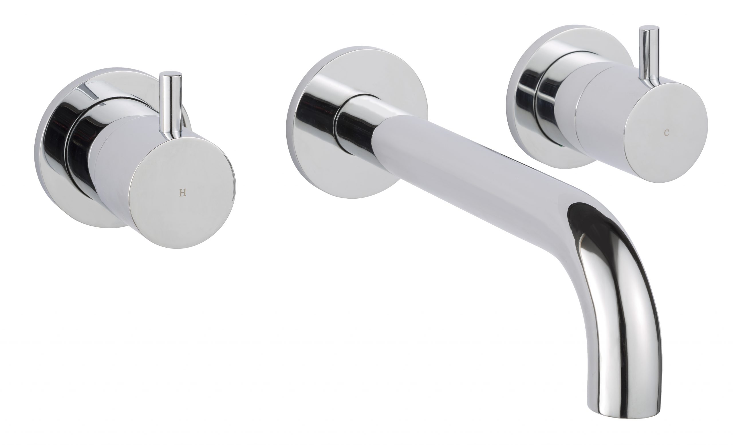 JTP - Florence 3 Hole Wall Mounted Basin Mixer
