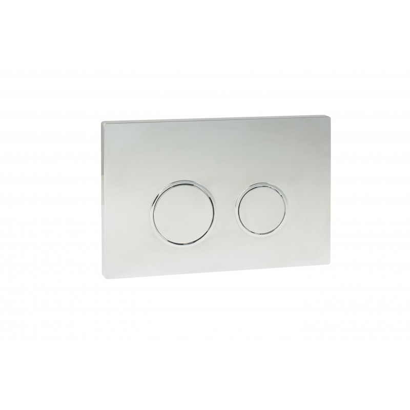 Dual Flush Plate, Round - Gloss Chrome Only compatible with FMC001 (FP-R001)
