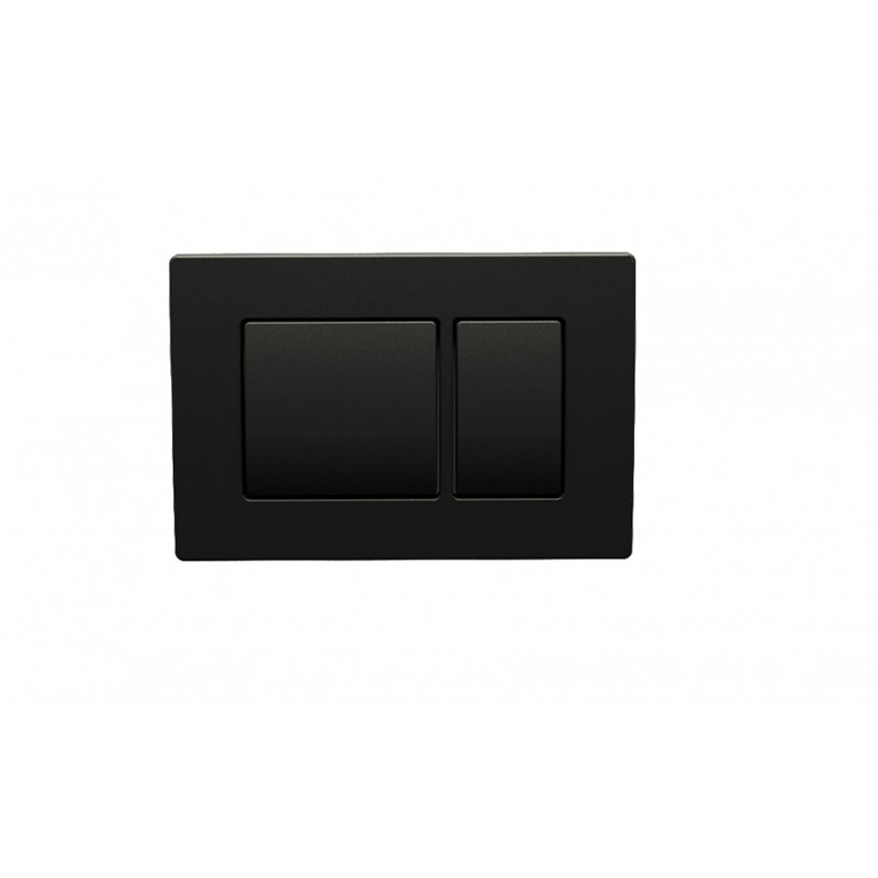 Euro Key Dual Flush Plate - Matt Black Only compatible with WHF1000 and WHF2000 (FP43-B120)