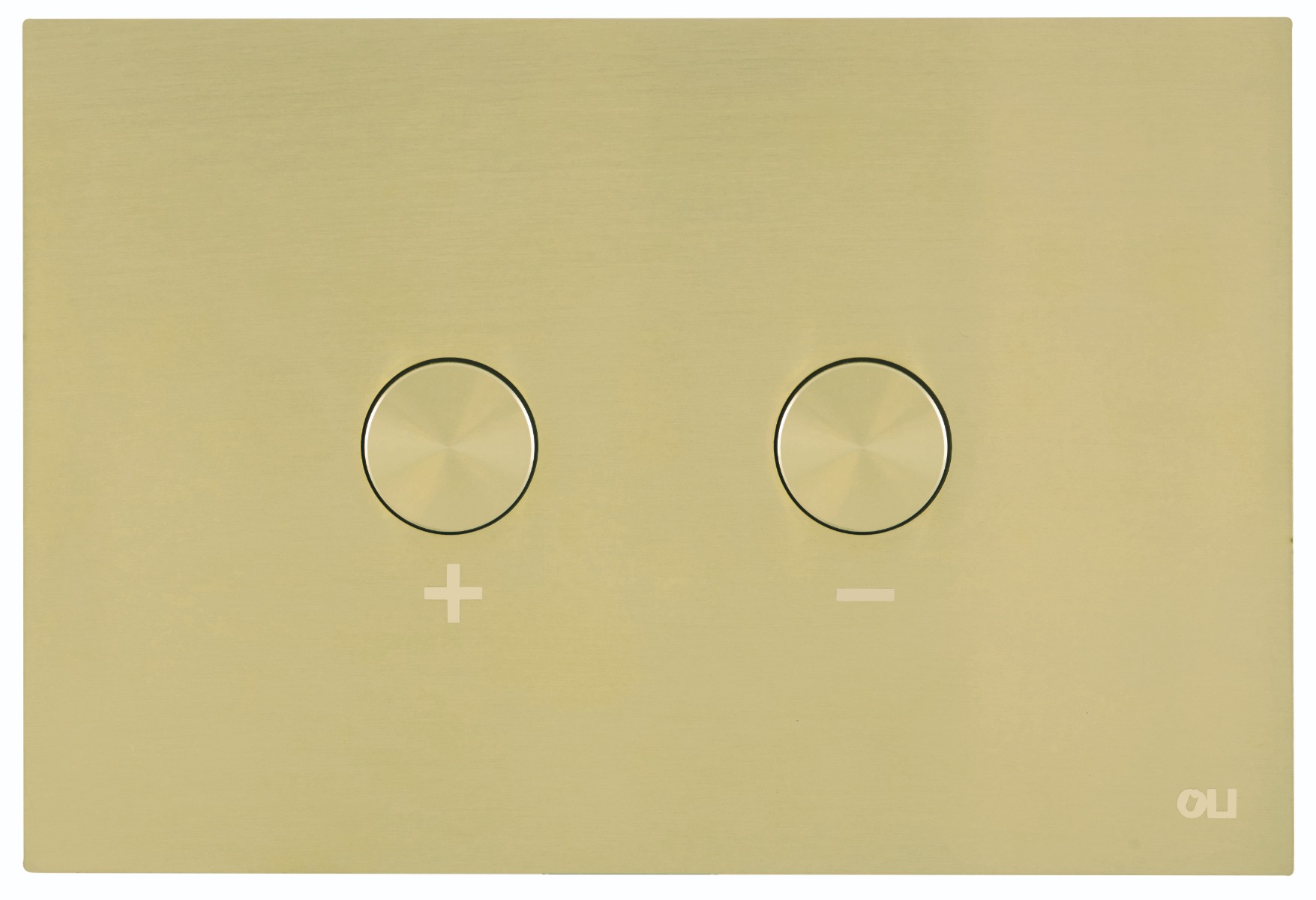 Brushed Brass Metal Pneumatic Flush Plate