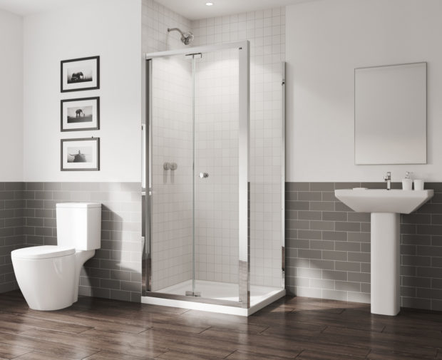 GB 5 Bi-Fold Door 760 X 1800mm Chrome
