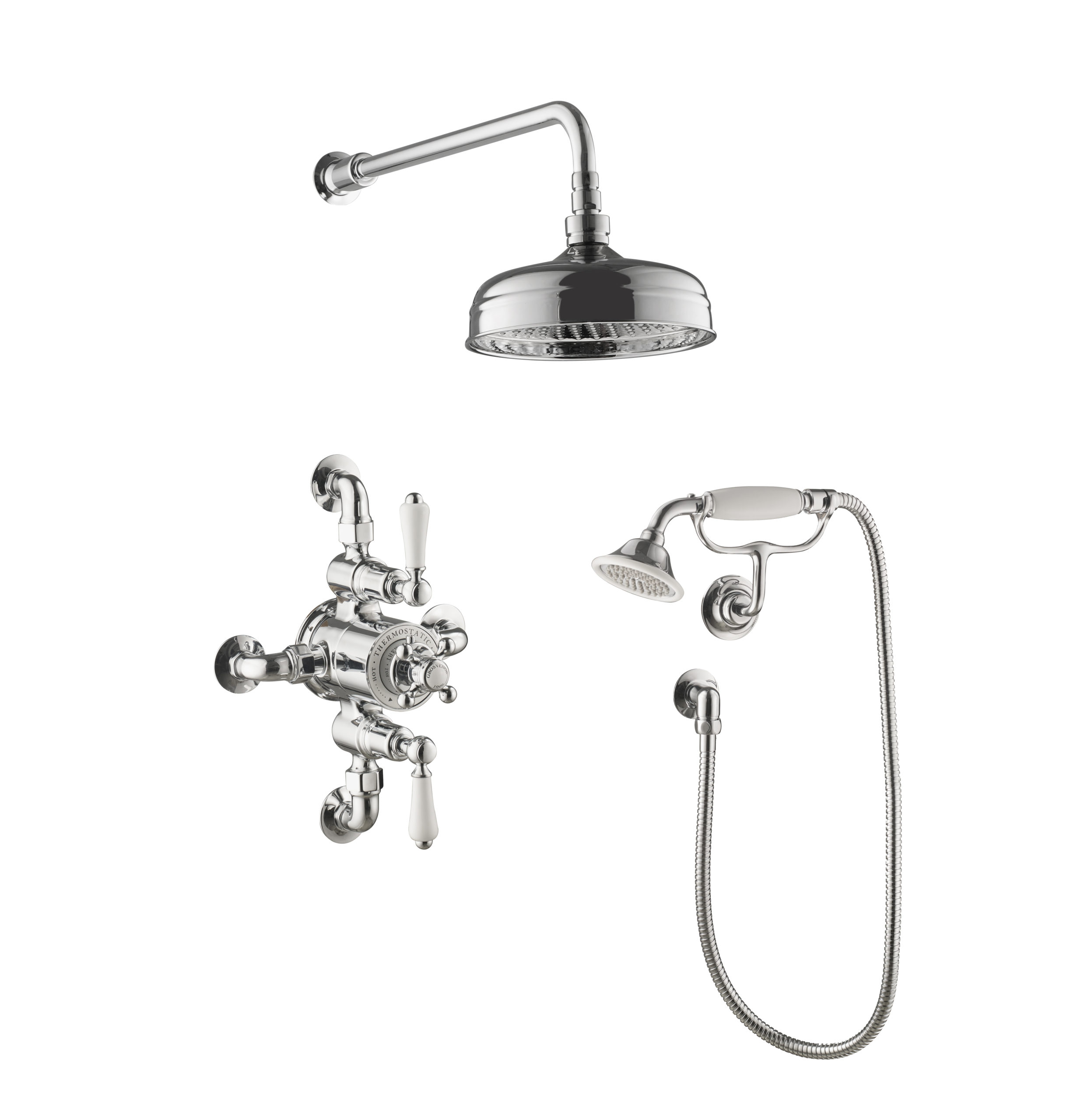 JTP - Grosvenor Exposed Thermostatic valve with 2 outlets