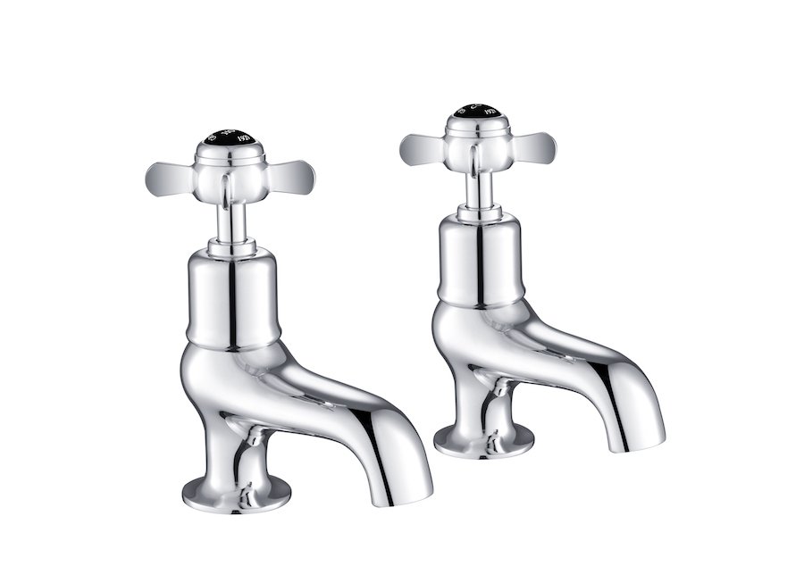 JTP - Grosvenor Black, Pinch Bath Taps